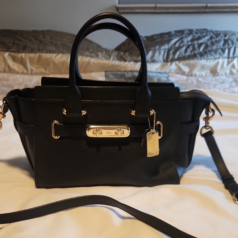 Black Leather Handbag